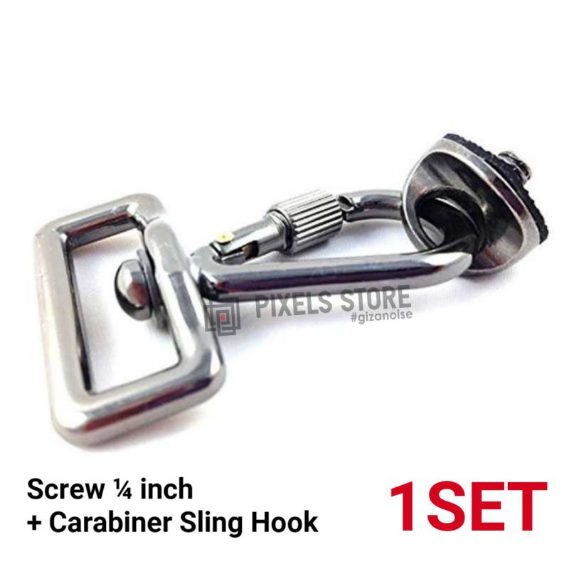 Jual Adapter Sling Hook Carabiner Quick Release Kancing Pengait Strap ...