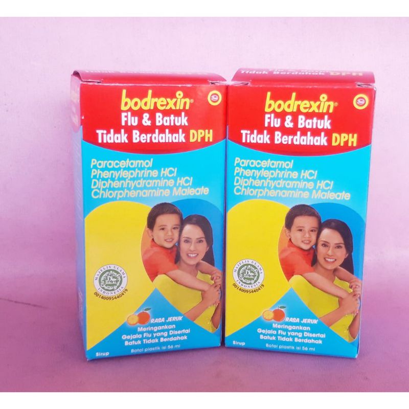 Jual Bodrexin Flu dan Batuk DPH Obat Batuk kering, Brodexin Syrup DPH ...