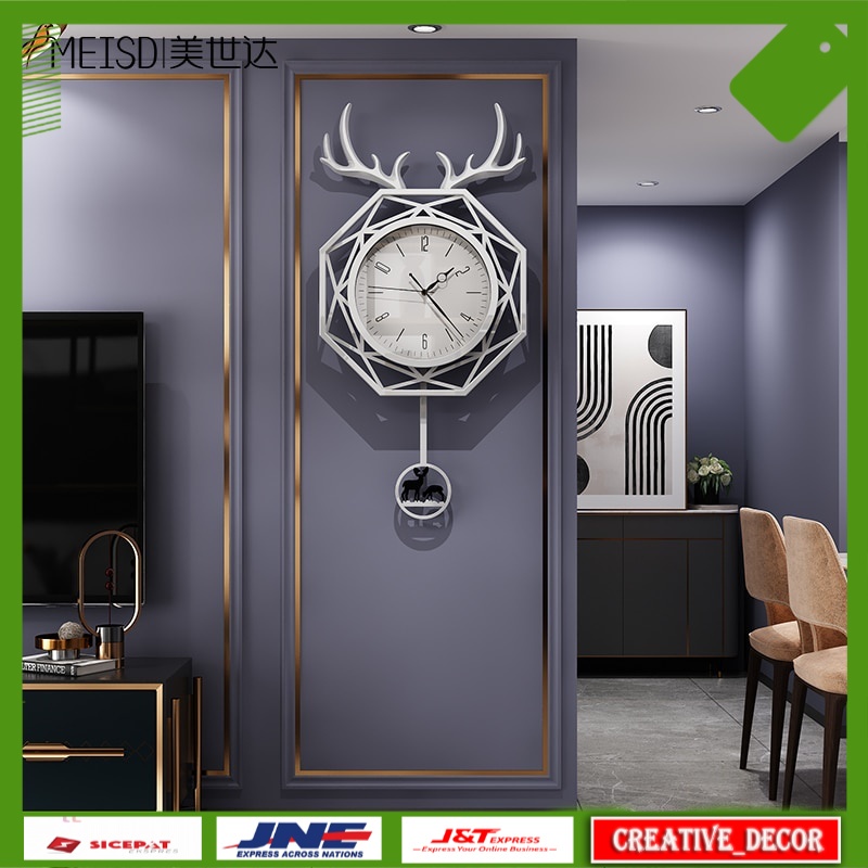 Jual Jam Dinding Aesthetic Dekorasi Dinding Large Wall Clock Modern