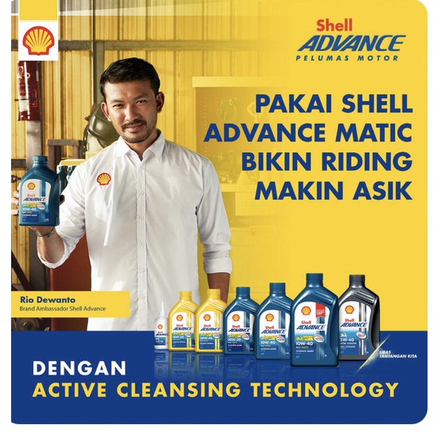 Jual OLI Shell Advance AX7 SCOOTER 10W40 0.8 L untuk Motor Matic HARGA ...