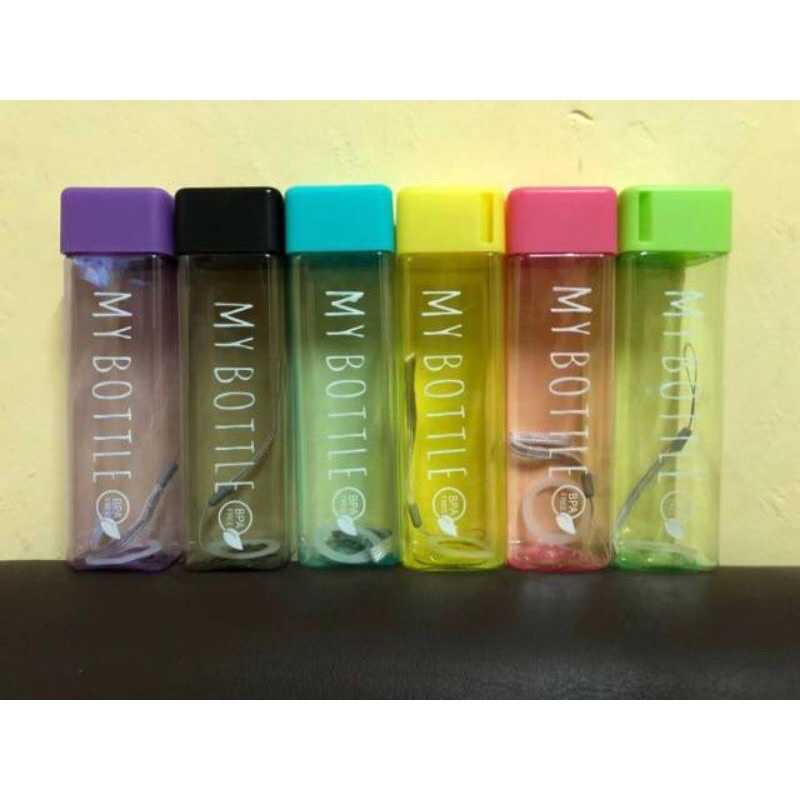 Jual MY BOTTLE PETAK WARNA MY BOTTLE KOTAK BOTOL KOTAK PROMO MY BOTTLE ...