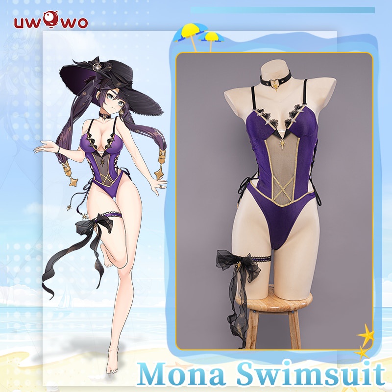 Jual Preorder Pre Sale Exclusive Authorization Uwowo Genshin Impact Fanart Mona Swimsuit Cosplay 7719