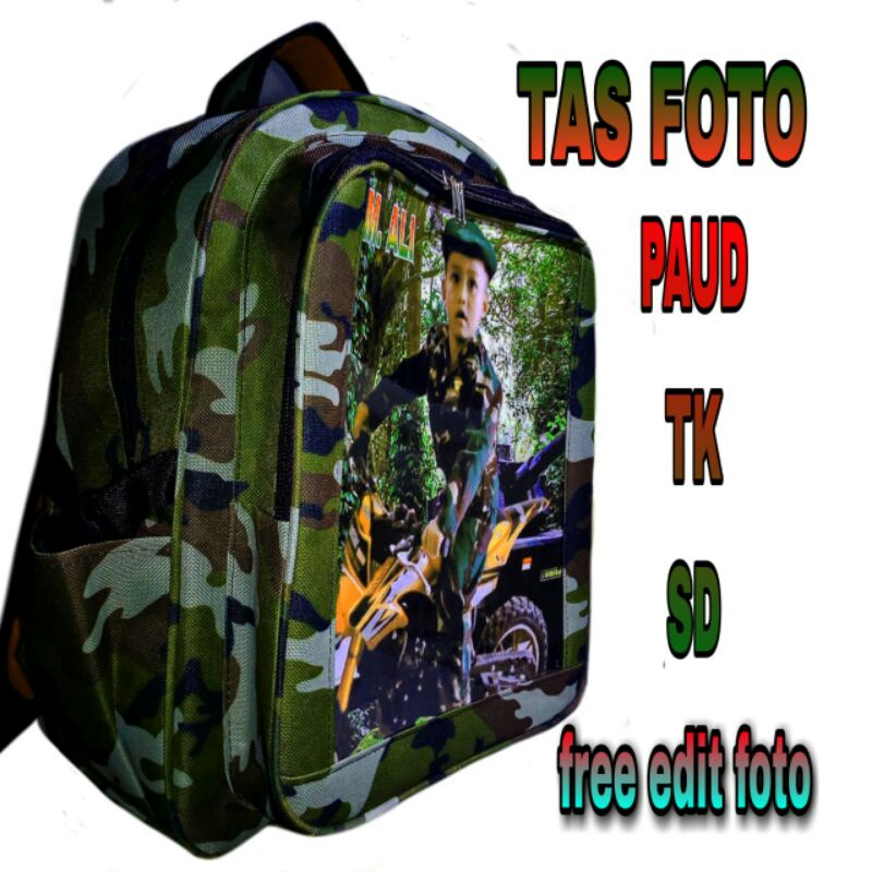 Jual TAS FOTO CUSTOM ANAK TAS RANSEL SEKOLAH FREE EDIT FOTO | Shopee ...