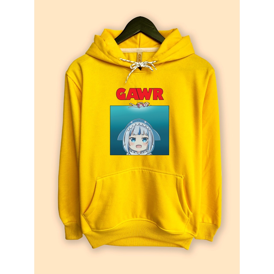 Jual Jaket Hoodie vTuber Hololive Gawr gura jaws | Shopee Indonesia