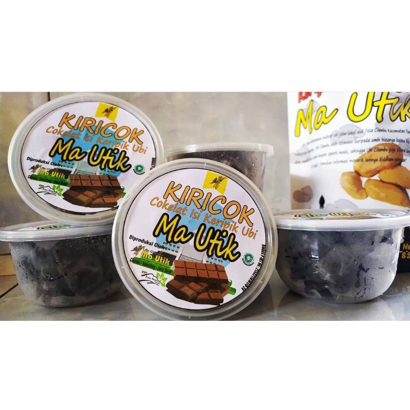 Jual KIRICOK - cokelat isi keripik ubi ma utik - coklat asli enak bikin ...