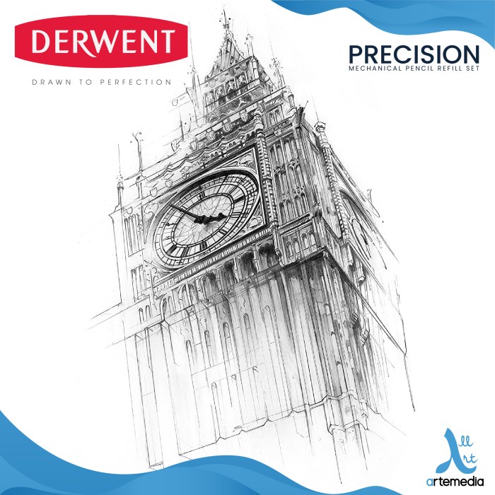 Jual TULISALAT PENSIL MEKANIK DERWENT PRECISION MECHANICAL PENCIL SET