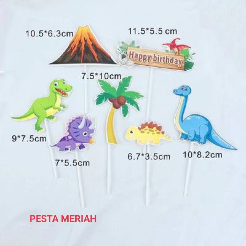 Jual CAKE TOPPER DINOSAURUS / CAKE TOPPER JUNGLE / CAKE TOPPER ...