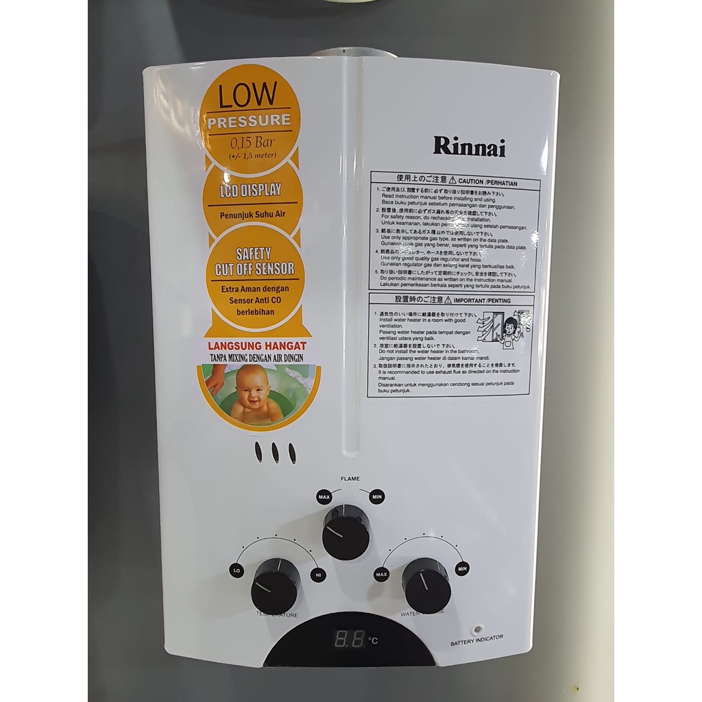 Jual RINNAI WATER HEATER GAS REU 5CFC | Shopee Indonesia