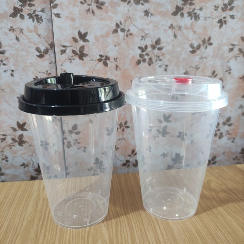 Jual Gelas CLEAR / BENING PP Cup Injection 14 Oz 400ml + Tutup ...