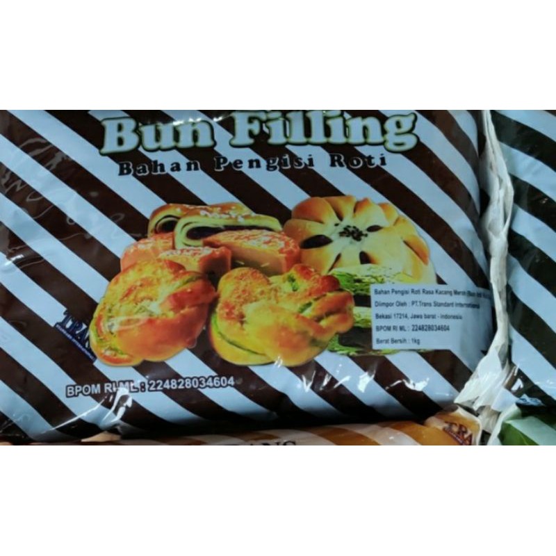 Jual Trans Bun Filling / Isian Roti Rasa Kacang Merah / Red Bean 1kg ...