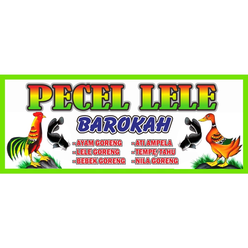 Jual Spanduk Pecel Lele 250x80 Shopee Indonesia