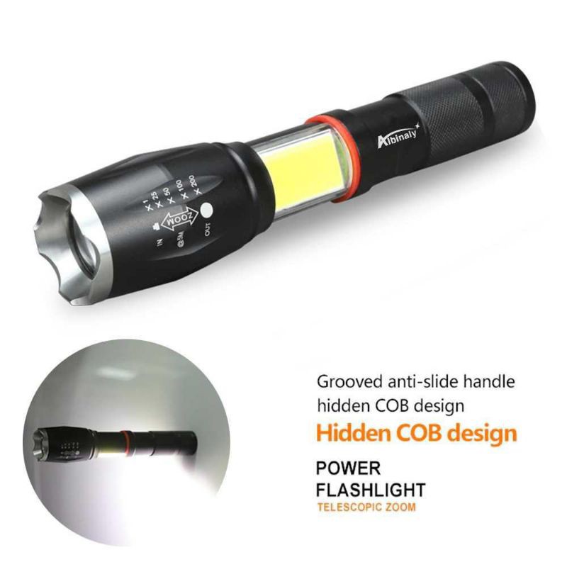 Jual TaffLED Senter LED Torch Cree XM-L T6 8000 Lumens - E17 COB ...