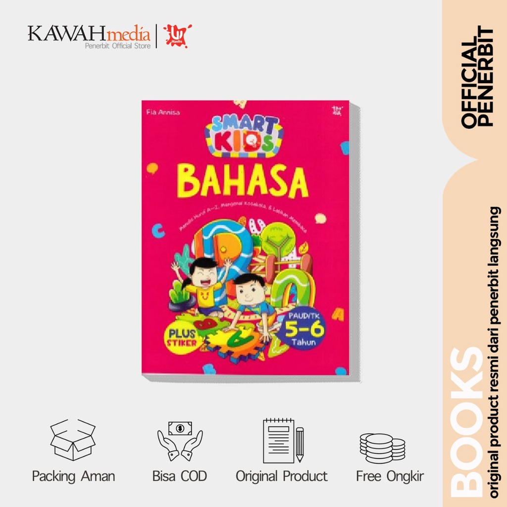 Jual Bukui Anak - SMART KIDS : BAHASA PAUD/TK 5-6 TAHUN - FIA ANNISA ...