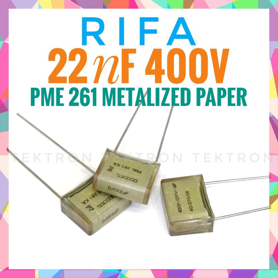 10 Condensatori Film Metallizzato CL21 223K 400V – 0.022uF 22nF P8 – HBC