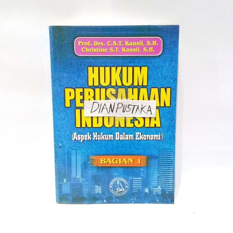 Jual Buku Hukum Perusahaan Indonesia Aspek Hukum Dalam Ekonomi