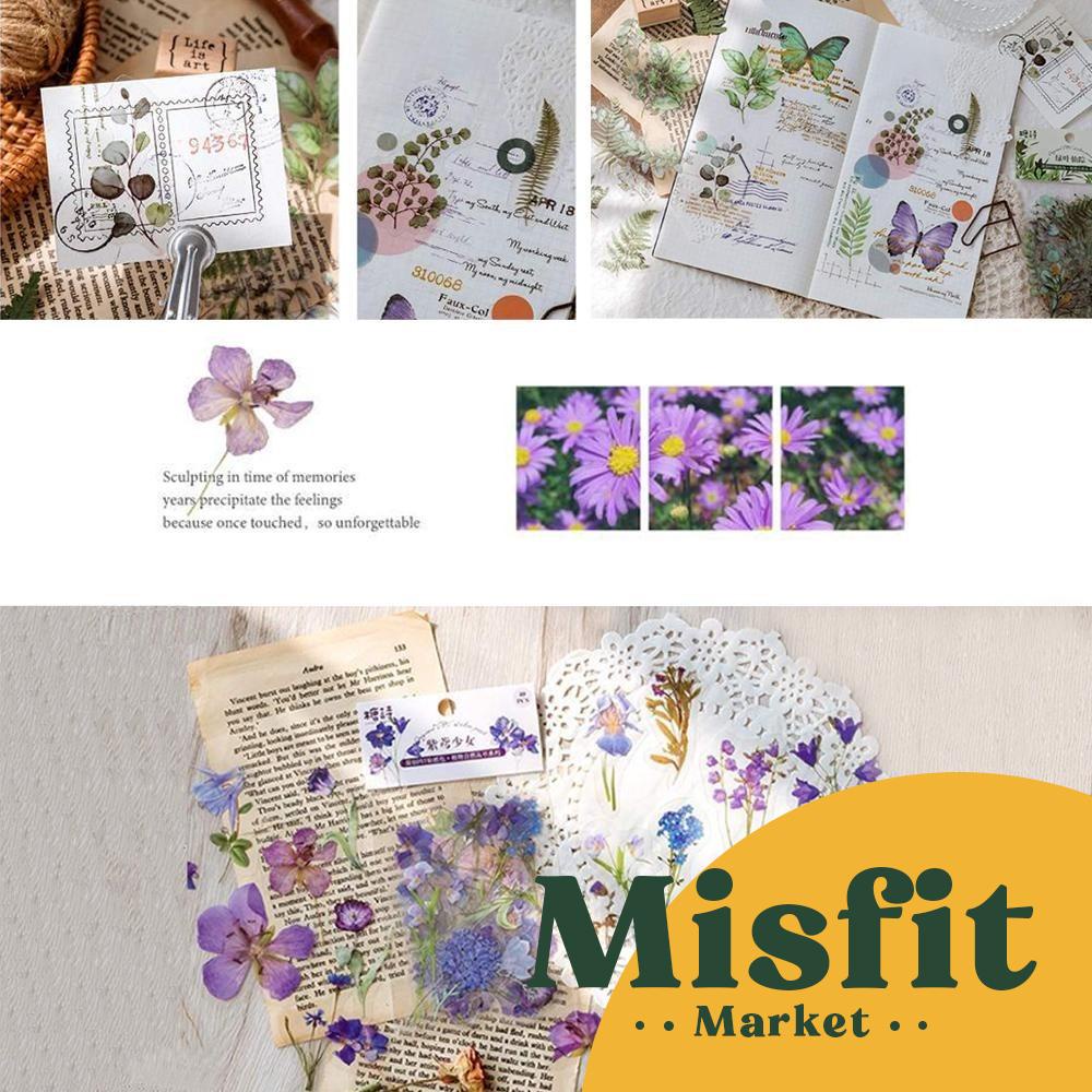 Jual Candy Poetry PET Stickers Flower Series (40 pcs) Shopee Indonesia