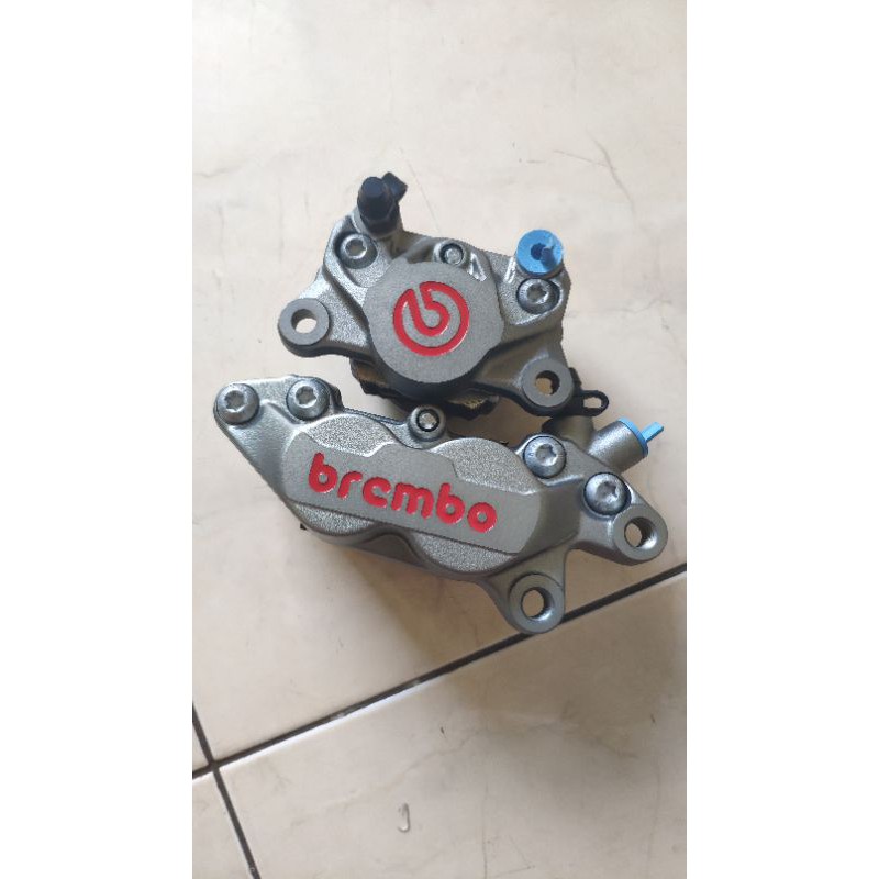 Jual Paket Kaliper Brembo 4piston 2piston 4p 2p Red Logo Merah Nmax ...