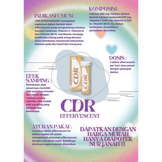 Jual CDR EFFERVESCENT larut air | Shopee Indonesia