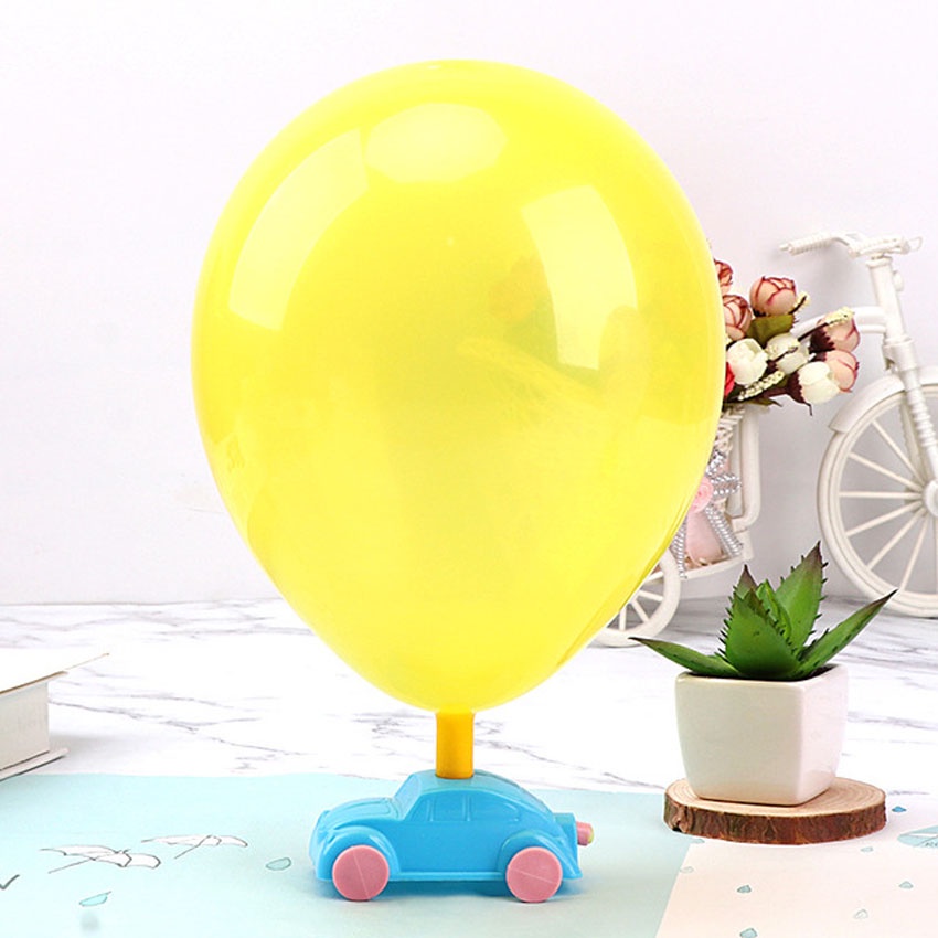 Jual Mobil Balon Mainan Tiup Edukasi Tenaga Angin Car Balloon Run Air ...