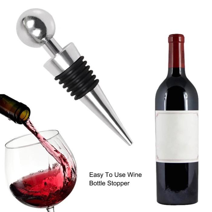 Jual wine stopper decanter bulat / penutup botol serbaguna untuk ...