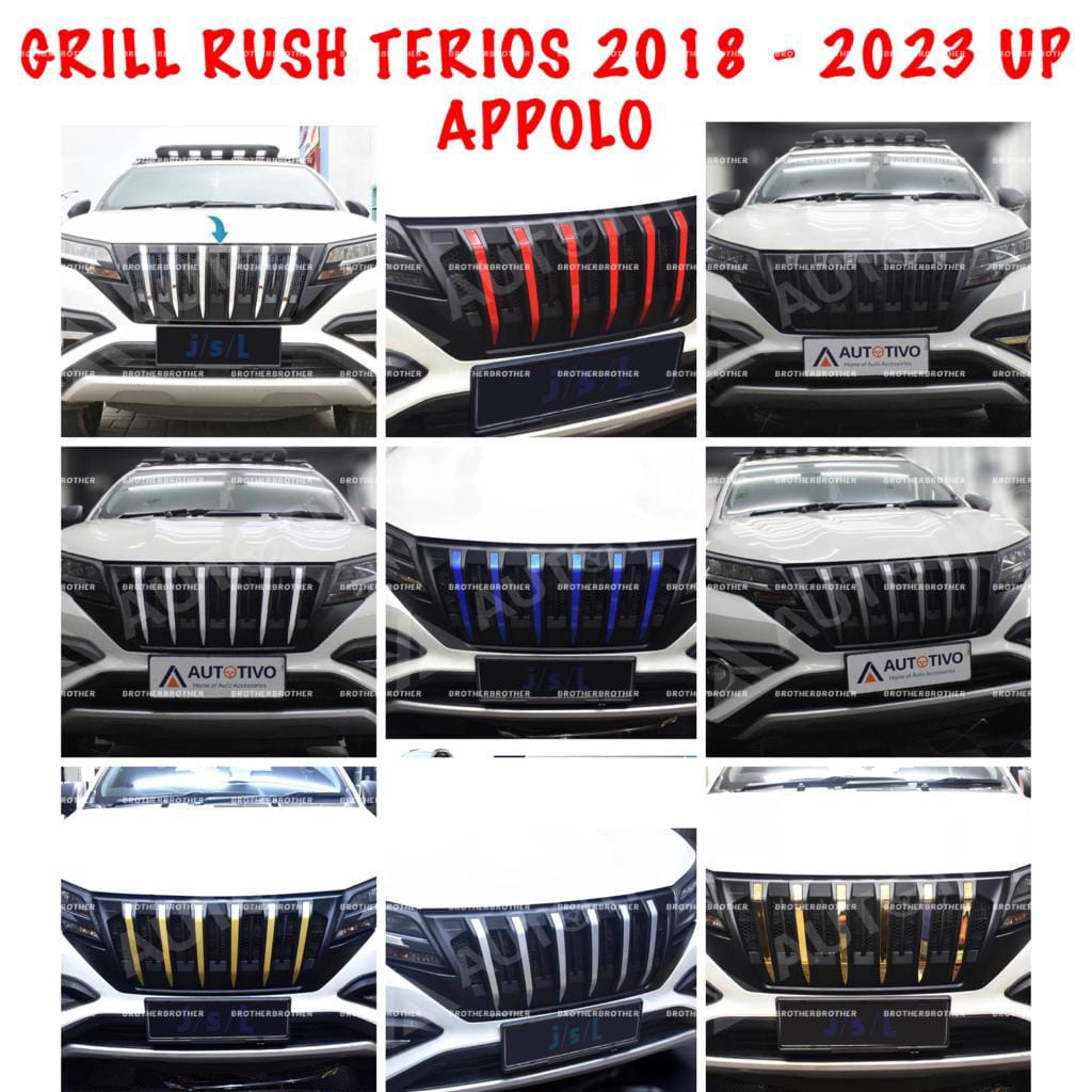 Jual Grill Bumper Depan All New Rush Terios 2018 2020 2022 2023 UP GR ...