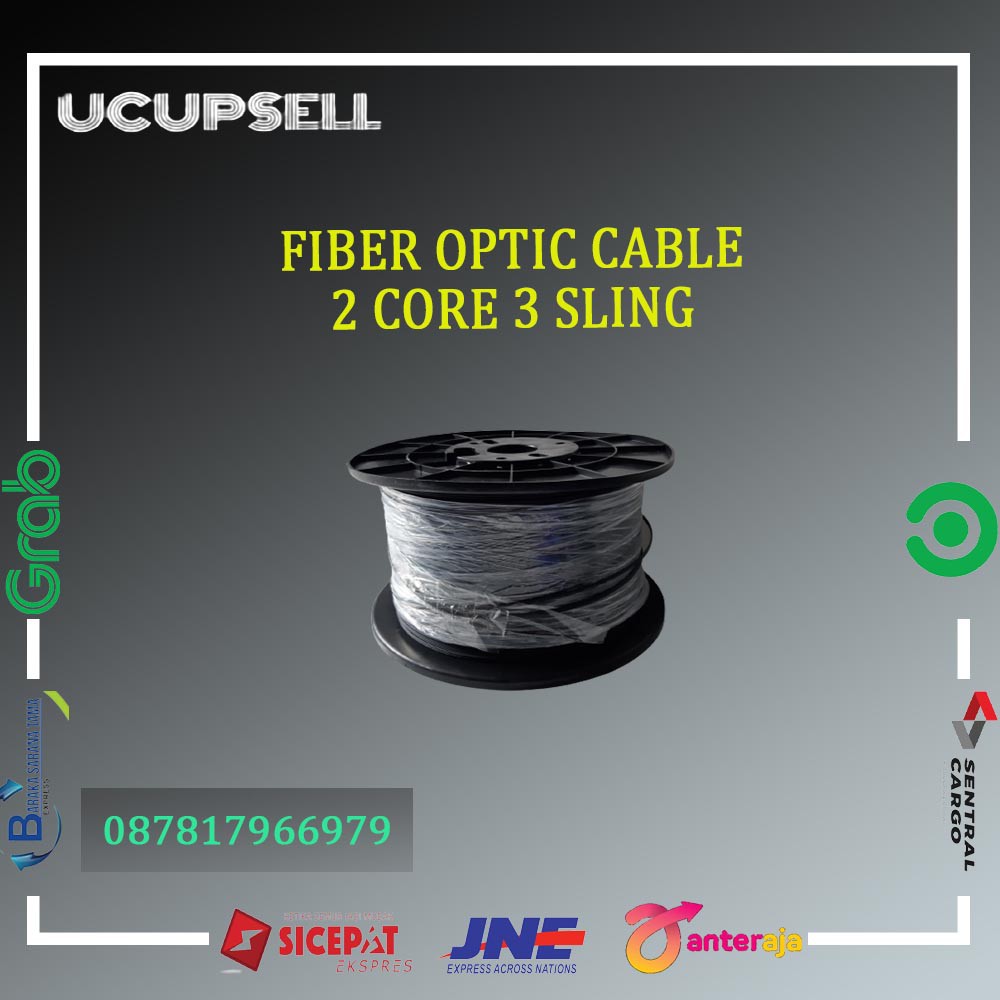 Jual Kabel Dropcore 2 core 3 sling (FTTH) | Shopee Indonesia