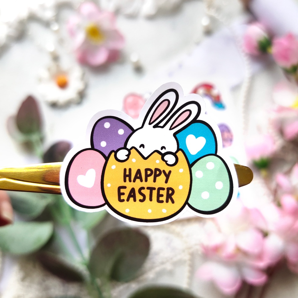 Jual STICKER PASKAH / HAPPY EASTER / STIKER LUCU CUTE MEMPERCANTIK ...