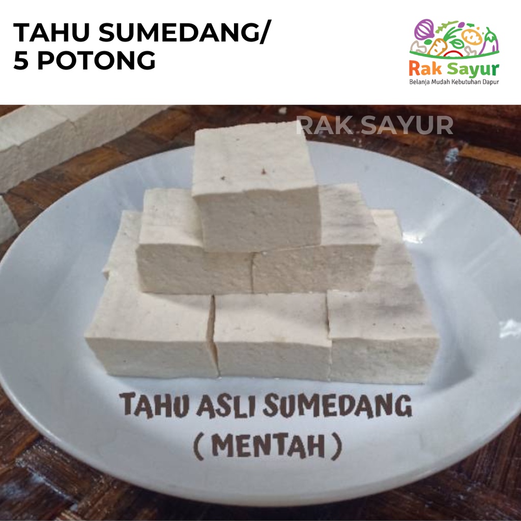 Jual Tahu Sumedang Per 5 Potong Fresh Rak Sayur Padang Shopee Indonesia