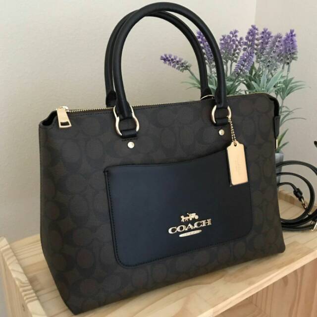 Coach emma satchel discount large