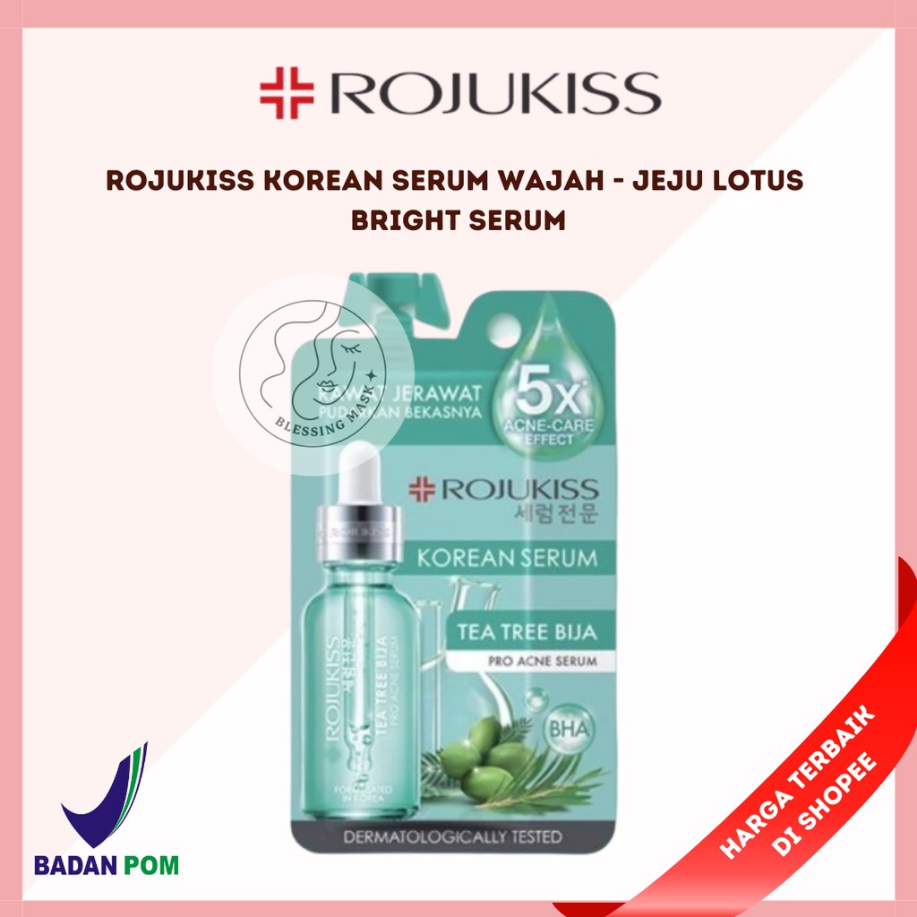 Jual ROJUKISS KOREAN SERUM WAJAH - Jeju Lotus Bright | Tea Tree Acne ...