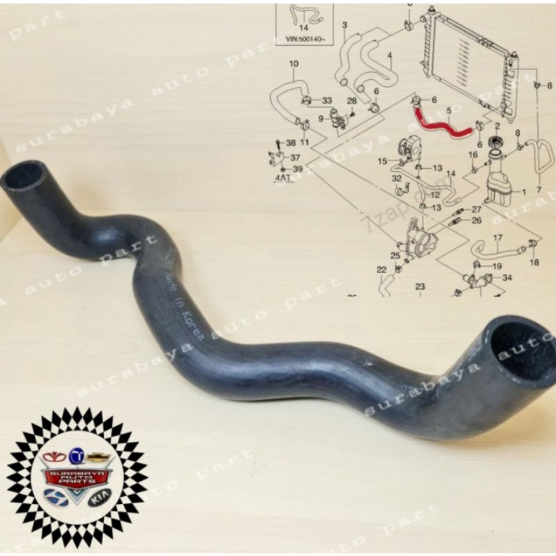 Jual Selang Radiator bawah Chevrolet Spark 800 Cc Daewoo Matiz | Shopee ...