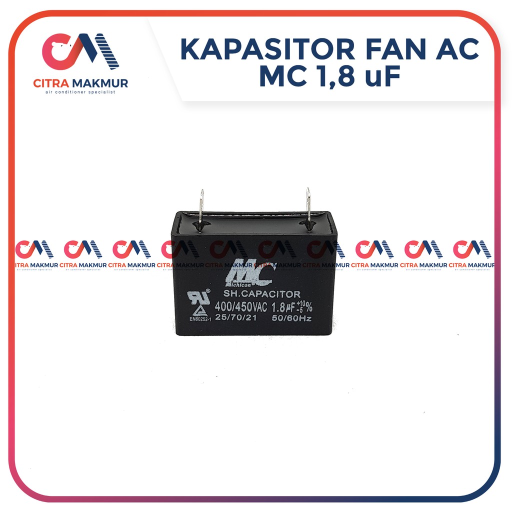 Jual Kapasitor Fan Ac Uf Merk Mc Kaki Capasitor Mikro Kipas