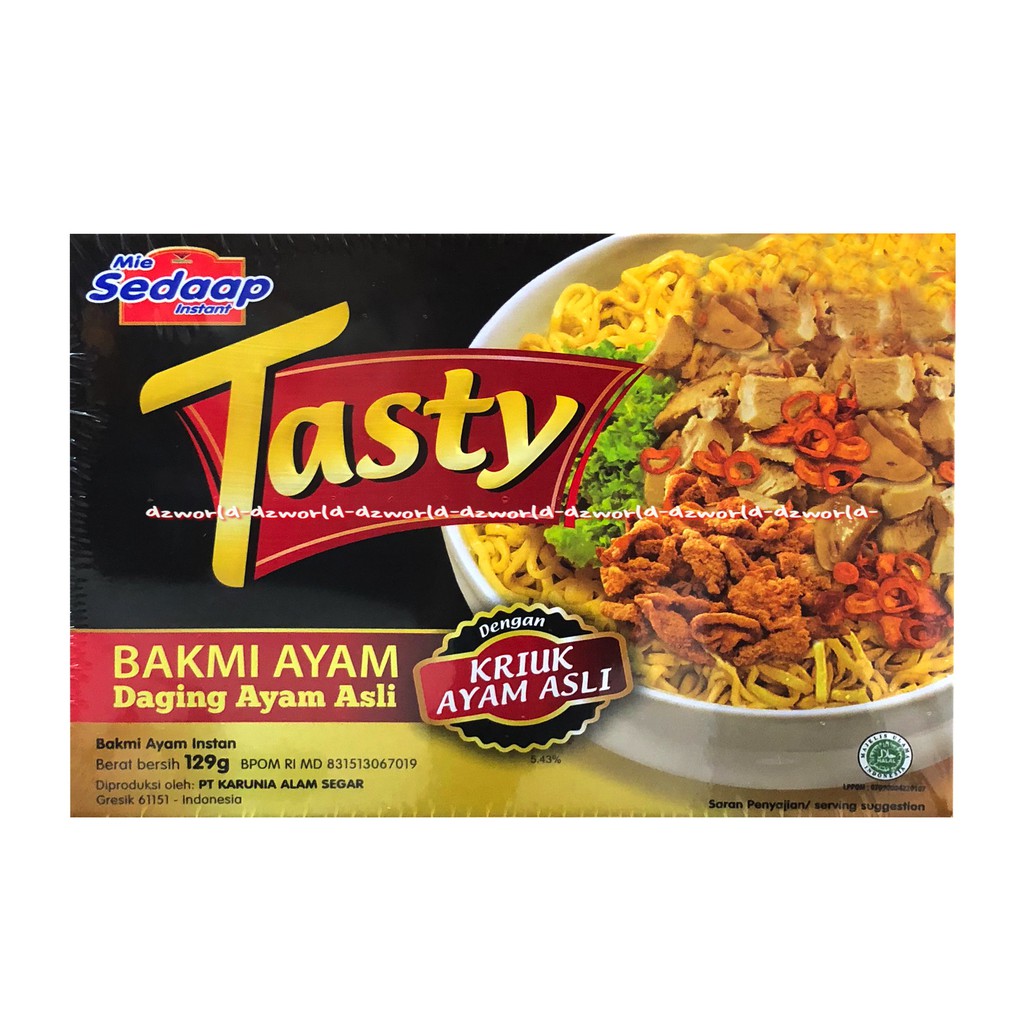 Jual Mie Sedap Tasty Kriuk Ayam Ayam Asli Bakmi Ayam Daging Asli