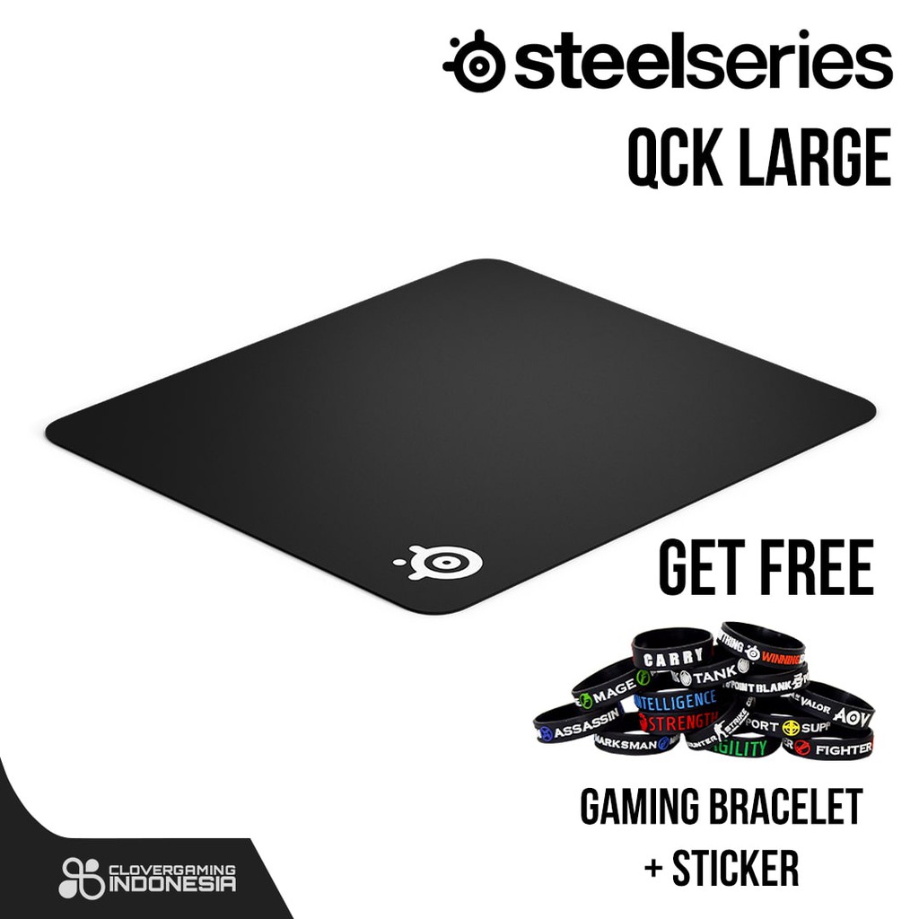 Jual SteelSeries QcK Large Gaming Mousepad QcK+ Plus | Shopee Indonesia