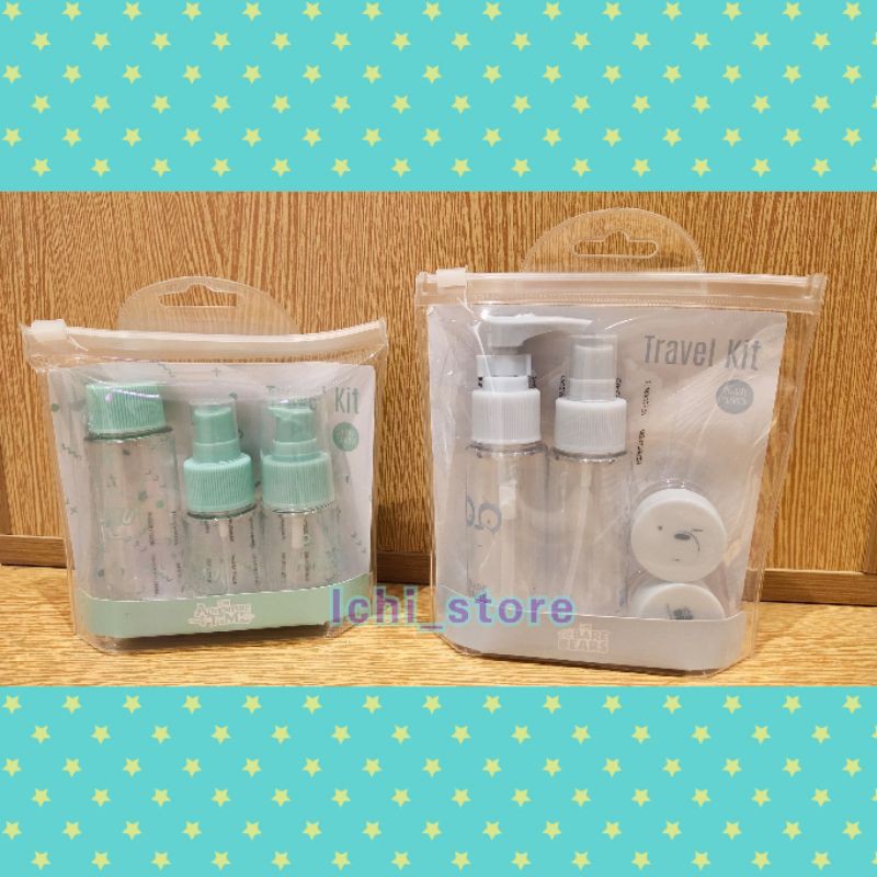 Jual Travel Kit Miniso Adventure Time Series dan We Bare Bears Series
