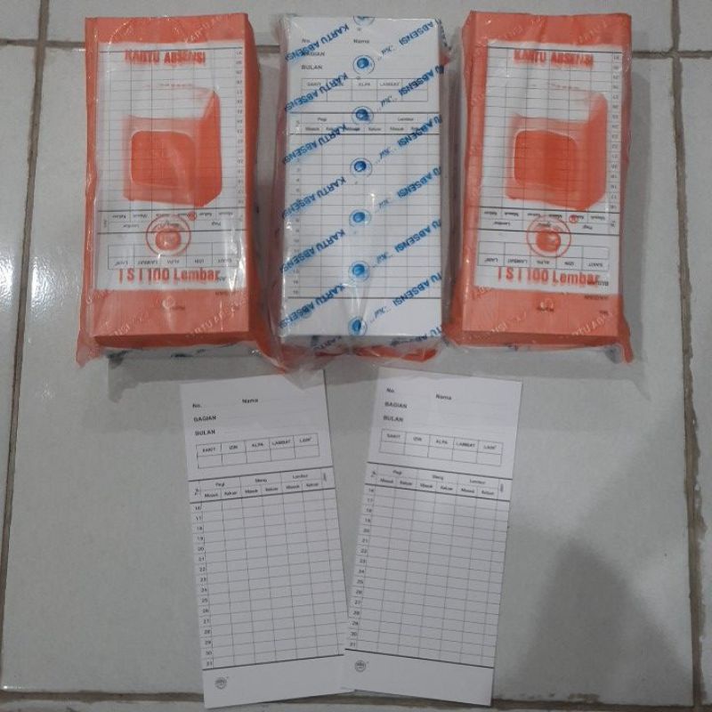 Jual Kartu Absensi Kit Jeruk Kartu Absen Jeruk Shopee Indonesia 9901