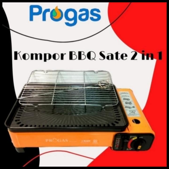Jual Kompor Portable Bbq + Sate 2 In 1 Progas | Shopee Indonesia