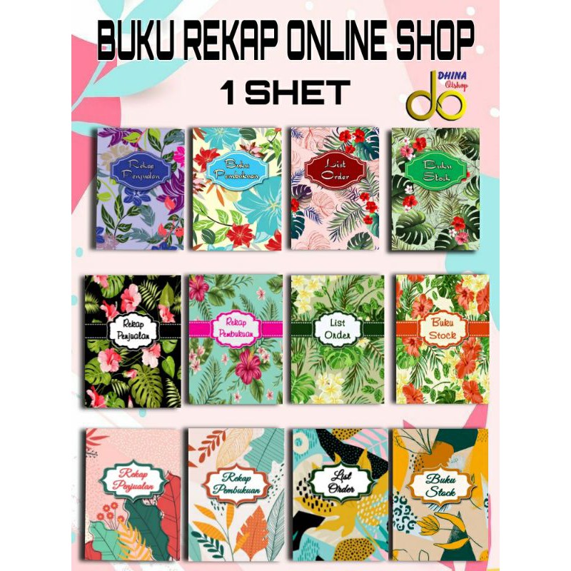 Jual Buku Olshop / Buku Penjualan 1 SET ( 4 Buku ) Pembukaan ...