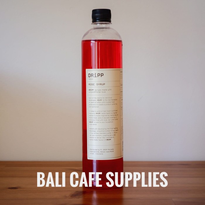 Jual DRiPP Rose syrup 760 ml - sirup rasa mawar | Shopee Indonesia