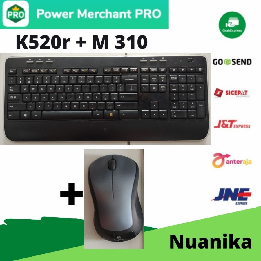 Jual keyboard Mouse Wireless Logitech k520 310T MX Anywhere 2 HP ...