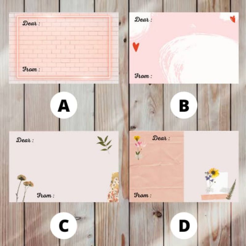 Jual Blank Card/kartu Ucapan/greeting Card/gift Card/kartu Ucapan ...