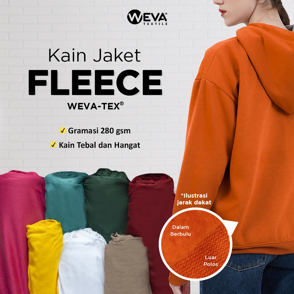 Jual Kain Fleece Terlengkap u0026 Harga Terbaru Oktober 2023 | Shopee Indonesia