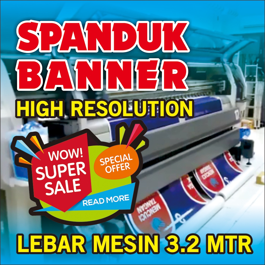 Jual *CETAK* SPANDUK BANNER - Murah Berkualitas - (Proses Cetak Sehari ...