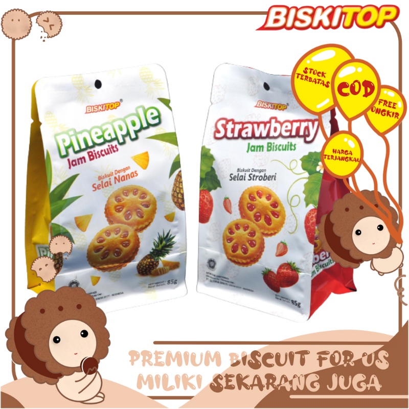 Jual BISKITOP - JAM BISCUITS 60g Biskuit Kue Kering Anak Dewasa Enak ...