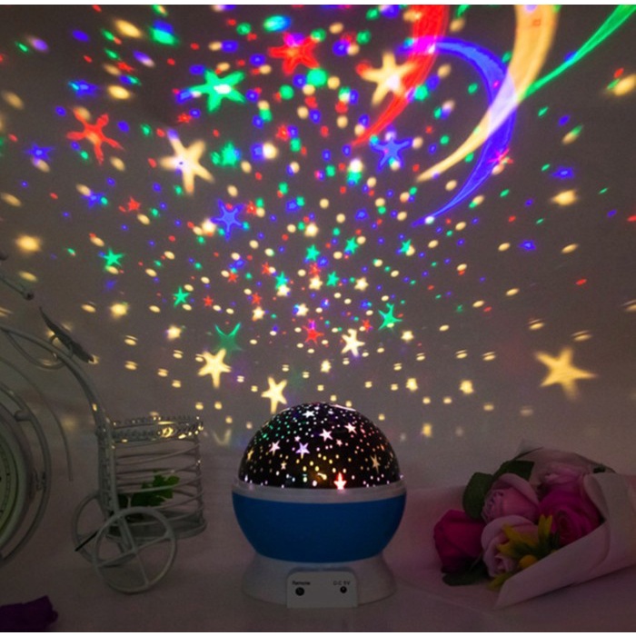 Jual Lampu Tidur Proyektor Bulat Bulan Bintang Bulat Star Moon ...