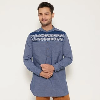 M231 Koko Kurta Pria Panjang Biru 1506B