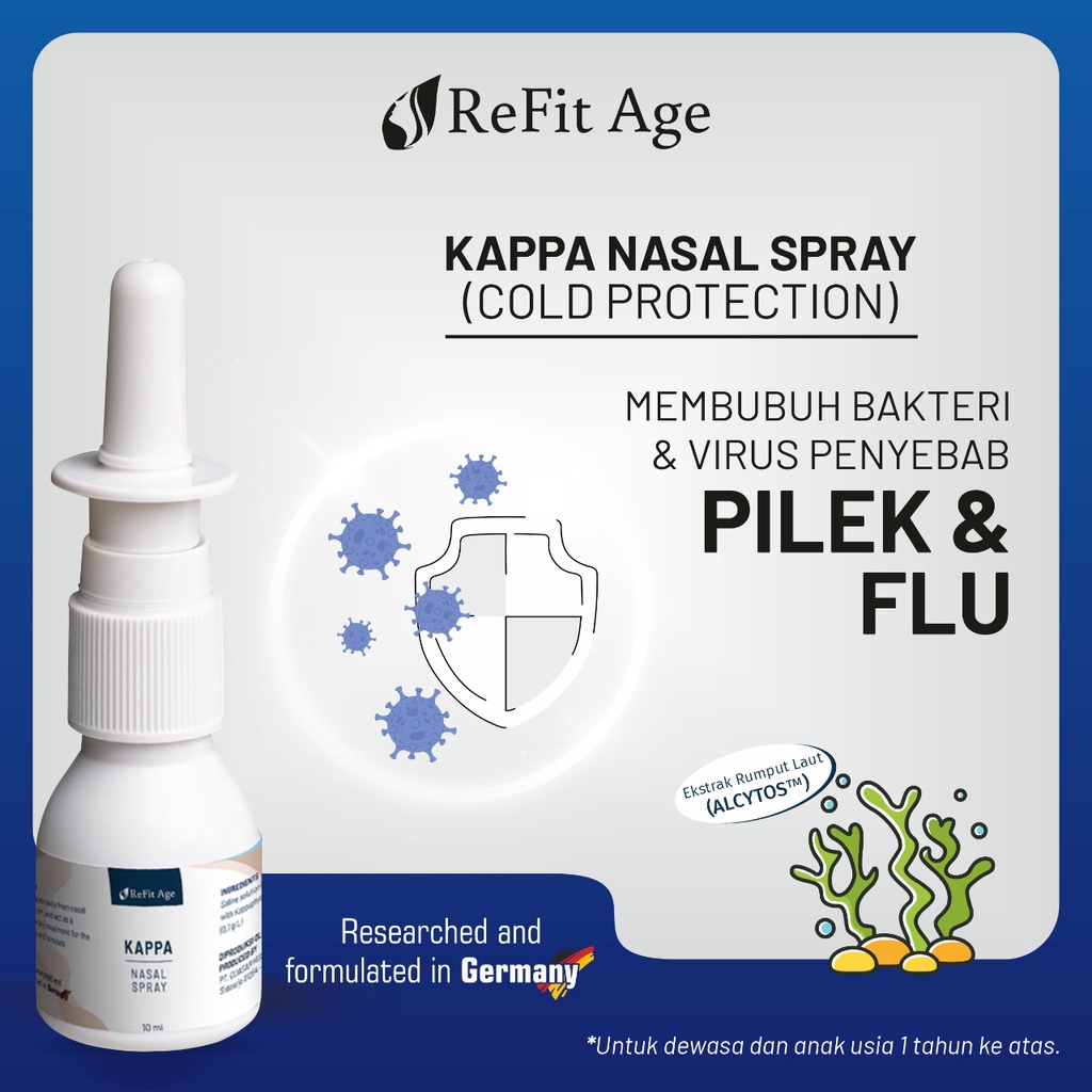 Jual Kappa Nasal Spray Semprotan Proteksi Hidung Hygene Dan 100