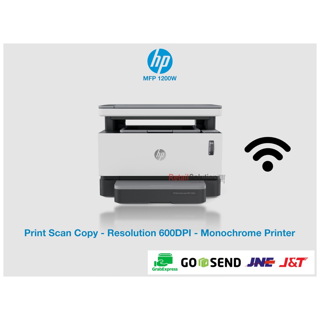 Jual HP Neverstop MFP 1200W Printer Scan Copy WiFi Monochrome Laser Shopee Indonesia