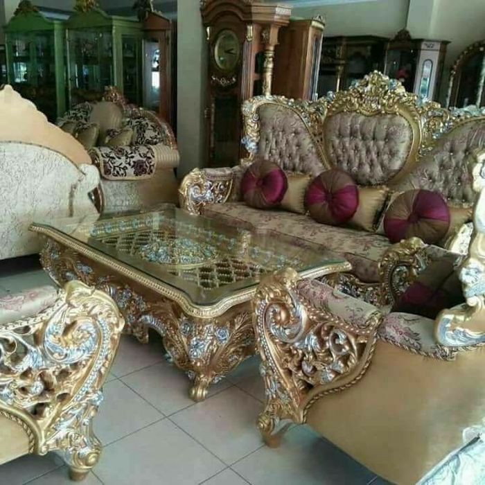 Jual Sofa Kursi Tamu Bellagiosofa Sultan Belagio Jati Sofa Mewah Ukiran Jeparakursi Sofa 8131