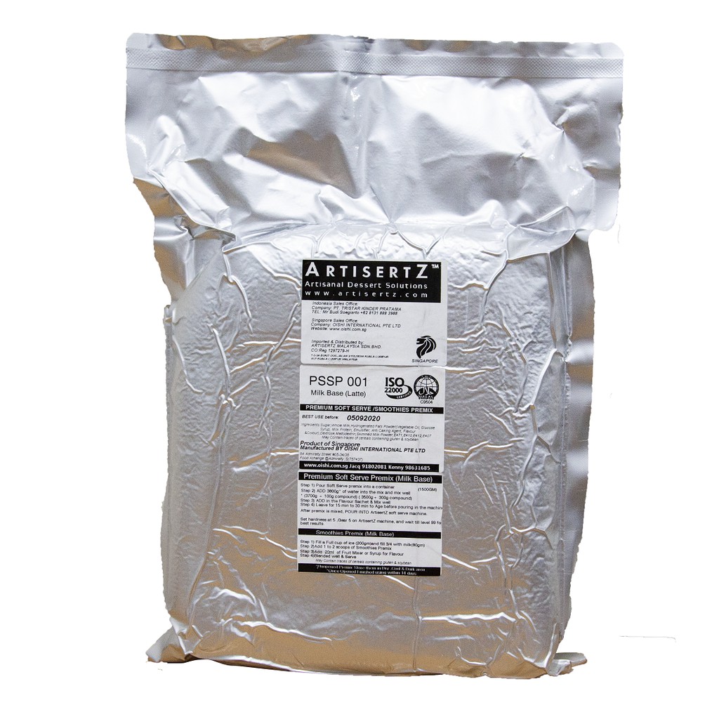 Jual Soft Serve Ice Cream Milk Base Premix 1500 gr/pack Shopee